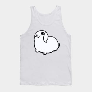 White Lop Bunny Rabbit Coney Tank Top